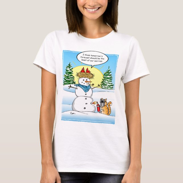 Lustige Weihnachtst-shirts | eisige T-Shirt (Vorderseite)