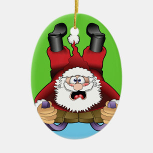 Lustige Weihnachtsverzierung Keramik Ornament