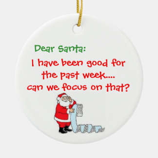 Lustige Weihnachtsverzierung Keramik Ornament