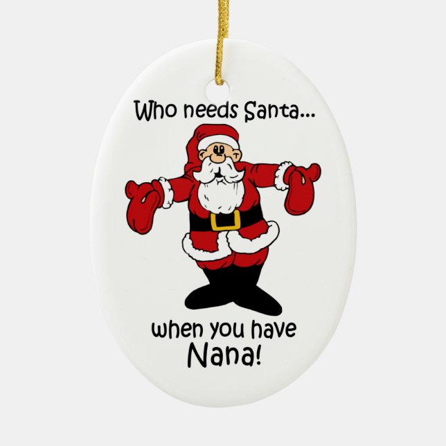 Lustige Weihnachtsverzierung Keramikornament (Vorne)