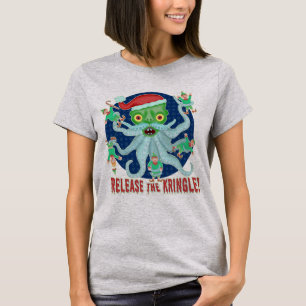 Lustige Weihnachtsweihnachtsmann-Freigabe das T-Shirt