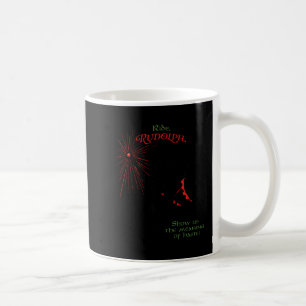 Lustige Weihnachtszauberer-Fahrt Rudolph zeigt uns Kaffeetasse