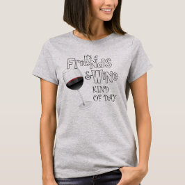 Lustige Wein-T - Shirts - Freund und Wein