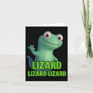 Lustige Weirdcore-Tier-Frauen-Männer-Echse-Echse-E Karte
