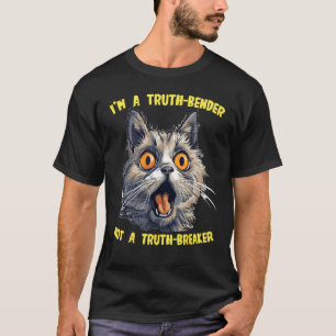 Lustige weiße Lügen Ideen mit lustigem Katzen Gesi T-Shirt