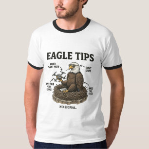Lustige Weißkopfseeadler-Tipps Natur Überleben Hum T-Shirt