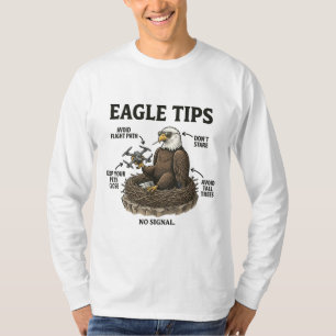 Lustige Weißkopfseeadler-Tipps Natur Überleben Hum T-Shirt