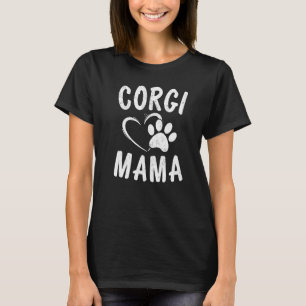 Lustige Welsh Corgi Mama Haustierbekleidung Hundeb T-Shirt