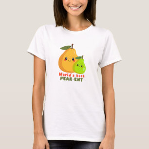 Lustige Welt Beste Birnen-Eltern T-Shirt