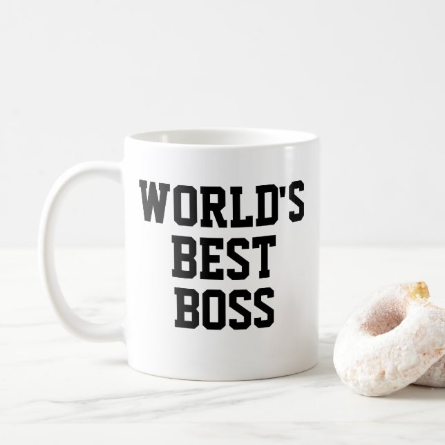 Lustige Welt bester Chef Kaffeetasse (Mit Donut)