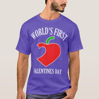 Lustige Welt Erstes Valentinstag 80er Nostalgie fa T-Shirt
