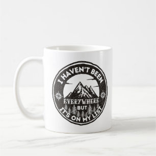 lustige Welt Reisende Ich war nicht überall Kaffeetasse