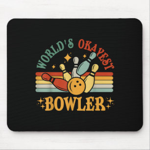 Lustige Welten Okayester Bowler Bowling Team Männe Mousepad
