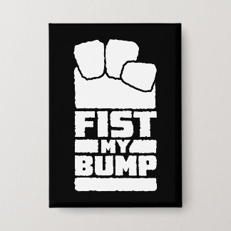 Lustige Weltraum-Alien-Gestaltung 'Fist My Bump' i Button