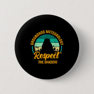 Lustige Wettervorhersage vom Murmeltier Respektier Button