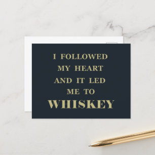 Lustige Whiskey-Zitate Alkohol Sprüche Geschenke Postkarte