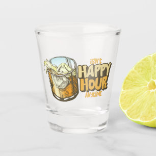 lustige Whisky-Happy Hour Schnapsglas