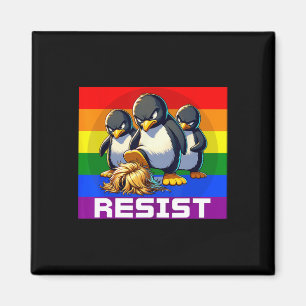 Lustige Widerstehen Zöllen Protest Groovy Männer F Magnet