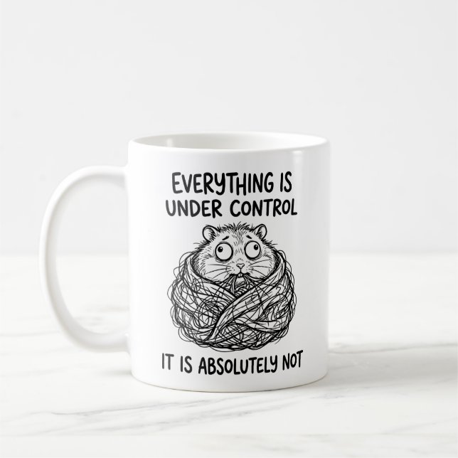 Lustige Wilde Hamster Classic Tasse (Links)