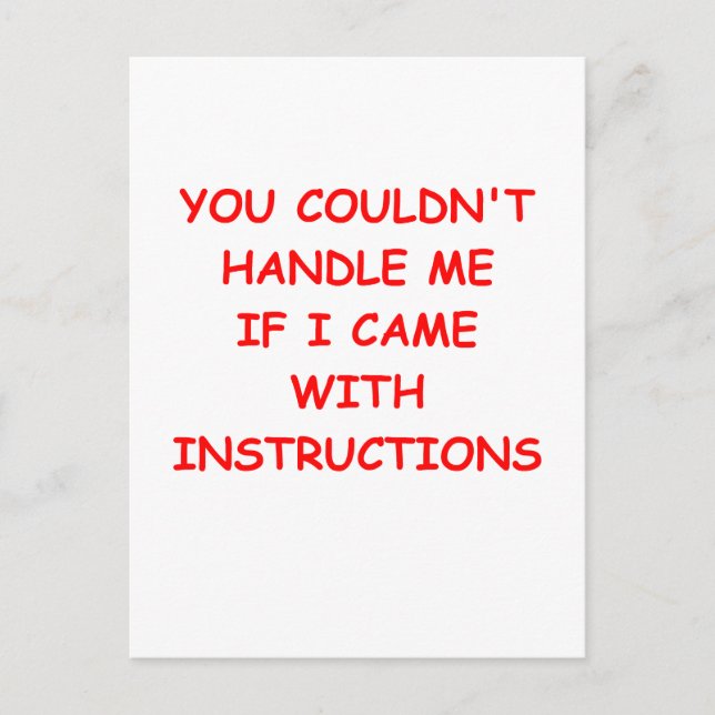 lustige Witze für dich Postkarte (Vorderseite)