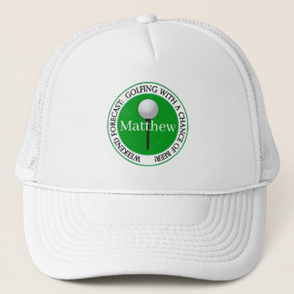 Lustige Wochenendvorhersage Golfball Baseball Truckerkappe