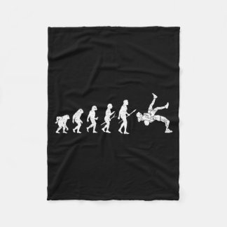 Lustige Wrestling-Evolution der Wrestler Martial A Fleecedecke