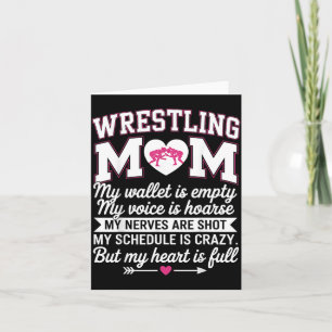 Lustige Wrestling-Mama-Ringerin Mutter Kampfsport Karte