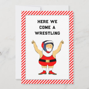 Lustige Wrestling-Weihnachtskarten Feiertagskarte