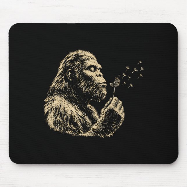 Lustige Wünsche Bigfoot Pusteblume Mousepad (Vorne)
