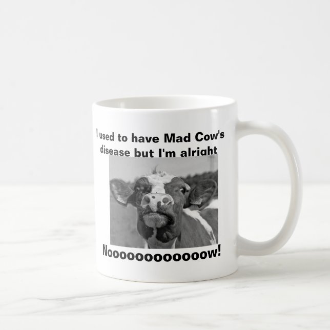 Lustige wütende Kuh-Tasse Kaffeetasse (Rechts)