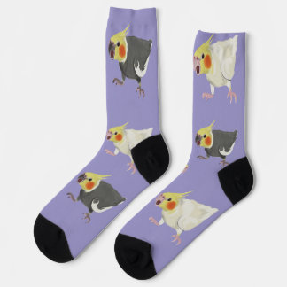 Lustige wütende normale graue Lutino Nymphensittic Socken