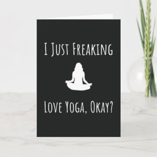Lustige Yoga-Karten Übungs Humor Karte