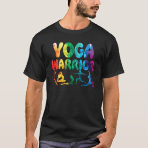 Lustige Yoga-Kriegerpose Frieden Liebe Meditation  T-Shirt