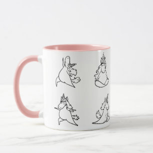 Lustige Yoga-Übung Tasse