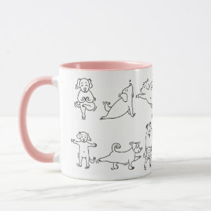 Lustige Yoga-Übung Tasse