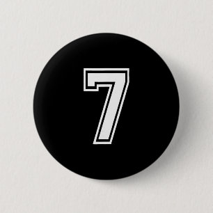 Lustige Zahl 7 67 Meme Kostüm passende Gruppe Hall Button