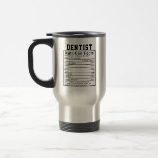 Lustige Zahnarzt-Ernährungsfakten-Geschenk für Mit Reisebecher