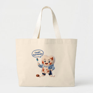 Lustige Zahnarzt Humor Schokolade Canvas-Tasche Jumbo Stoffbeutel