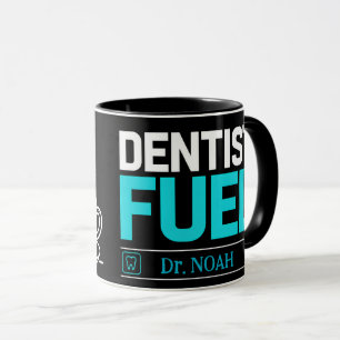Lustige Zahnarzt-Treibstoff personalisierte Kaffee Tasse