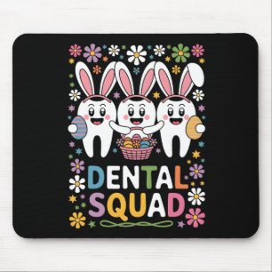 Lustige Zähne Dental-Team Zahnarzt Frohe Ostern Mousepad