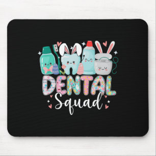 Lustige Zähne Dentaltruppe Zahnarzt Frohe Ostern Mousepad