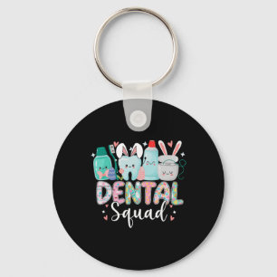 Lustige Zähne Dentaltruppe Zahnarzt Frohe Ostern Schlüsselanhänger