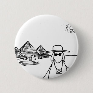 Lustige Zeichnung Button