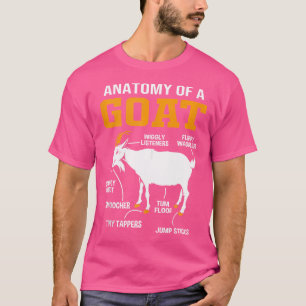 Lustige Ziege für die Anatomie einer Ziege T-Shirt