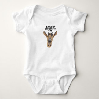 Lustige Ziege Onsie Baby Strampler