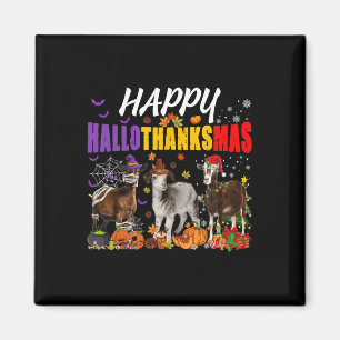 Lustige Ziegen Mumie Pilger Santa Kostüm Happy Hal Magnet