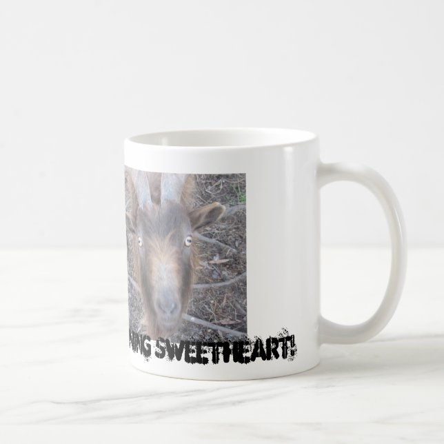 Lustige Ziegen-Schale Kaffeetasse (Rechts)