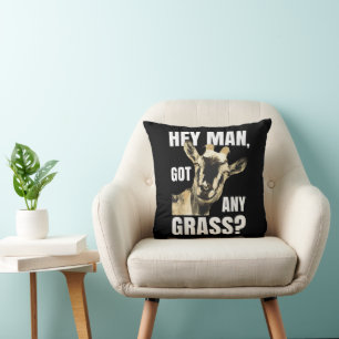 Lustige Ziegen-Wortspiel-Farm-Tier-Meme-Geschenk f Kissen