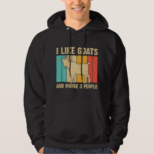 Lustige Ziegenkunst für Männer Frauen Ziegenliebha Hoodie