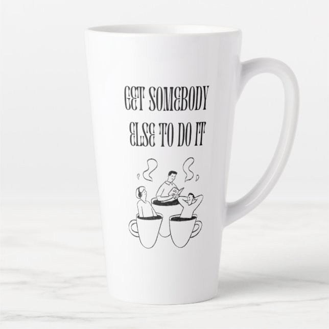 Lustige Zitat Kaffeetasse Milchtasse (Rechts)